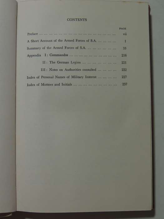 The Armed Forces Of South Africa - Maj G. Tylden