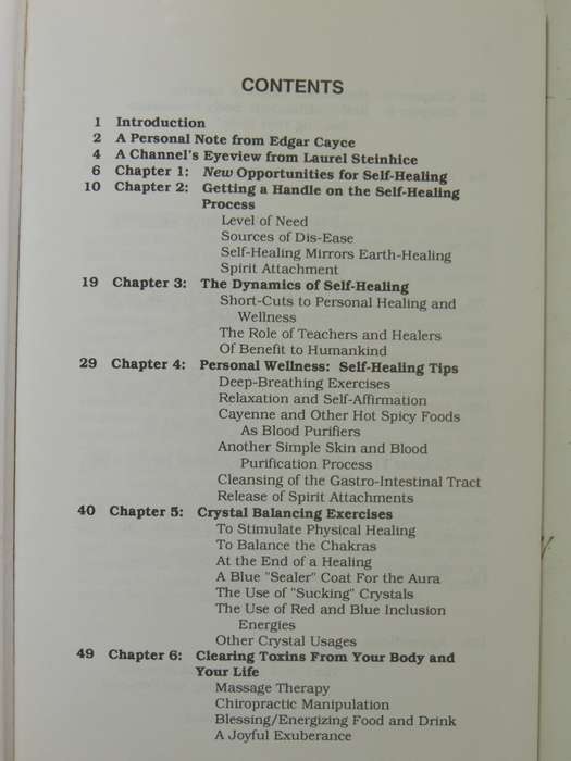 Self-Healing Tips For The 90s: Edgar Cayce & The Crystal Circle - channeled by Laurel Steinhice