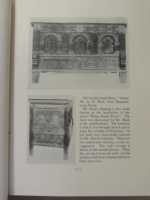 Furniture Of The Pilgrim Century 1620-1720 Including Colonial Utensils & Hardware - Wallace Nutting
