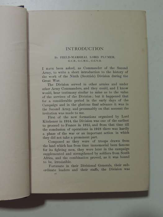 The History Of The 9th (Scottish) Division 1914-1919 - John Ewing M.C.