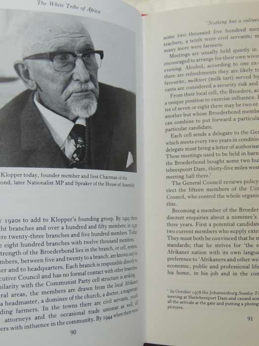 The White Tribe Of Africa: South Africa In Perspective  - David Harrison   1st Edition  Unexpurgated