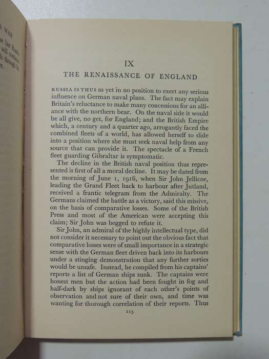 Sea Power and To-day's War - Fletcher Pratt     1940