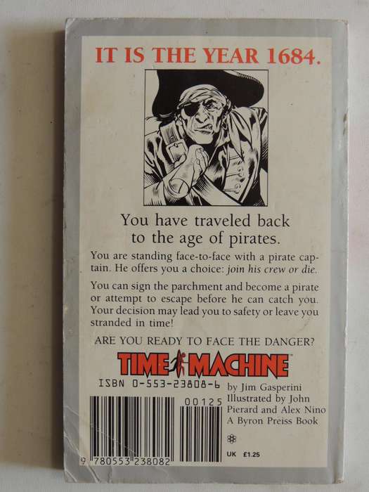 Time Machine 4: Sail With Pirates- Jim Gasperini      Game Book