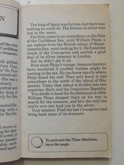 Time Machine 4: Sail With Pirates- Jim Gasperini      Game Book