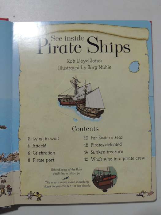 See Inside Pirate Ships, An Usborne Flap Book, Over 70 Flaps