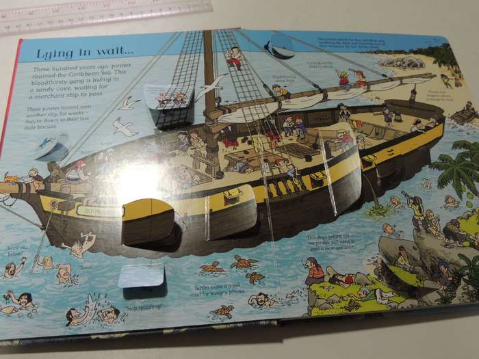 See Inside Pirate Ships, An Usborne Flap Book, Over 70 Flaps
