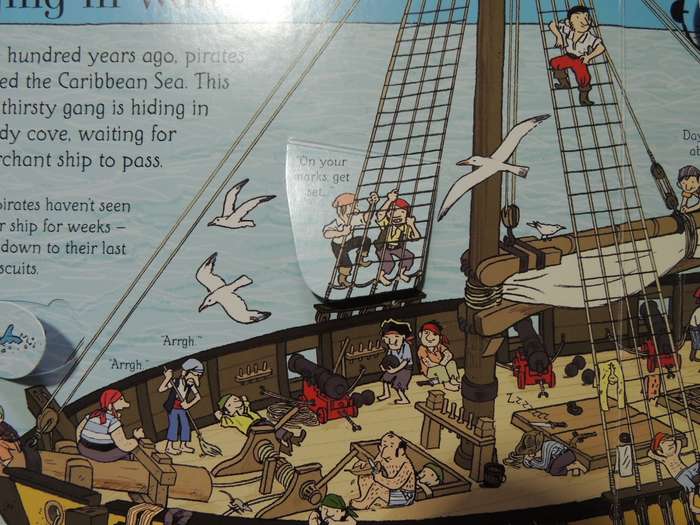 See Inside Pirate Ships, An Usborne Flap Book, Over 70 Flaps