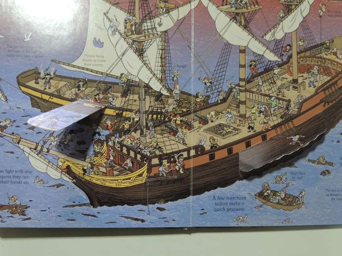 See Inside Pirate Ships, An Usborne Flap Book, Over 70 Flaps