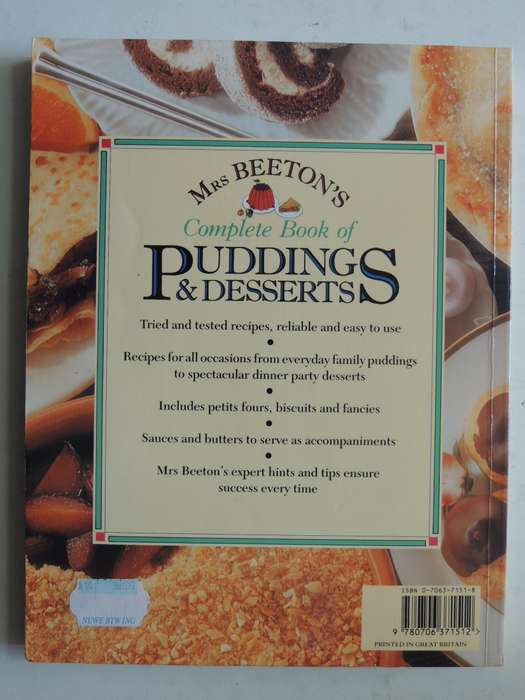 Mrs Beeton's Complete Book Of Puddings And Desserts - ed Bridget Jones