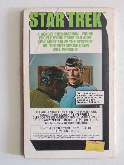 Star Trek Fotonovel # 11: The Deadly Years- David P. Harmon