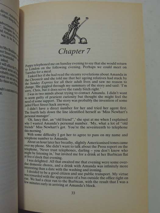 A Deadly Lie: A Chris Ludlow Golfing Thriller- Malcolm Hamer  FIRST EDITION 1992