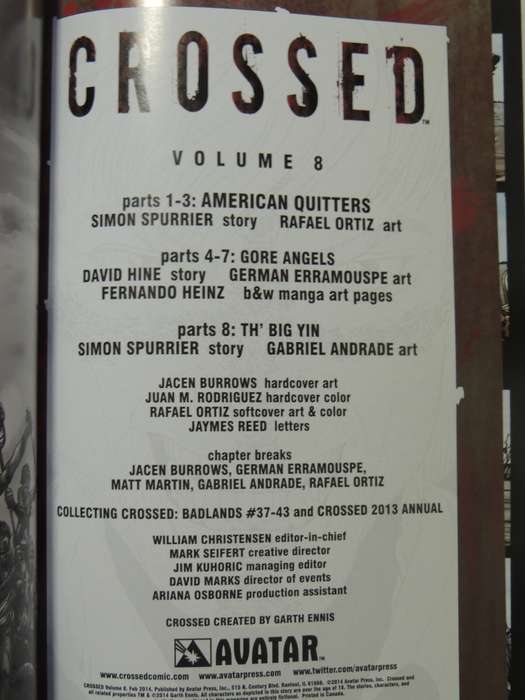 Crossed Vol 8: Badlands - David Hine & German Erramouspe