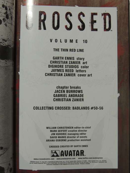Crossed Vol 10: Badlands - Garth Ennis & Christian Zanier