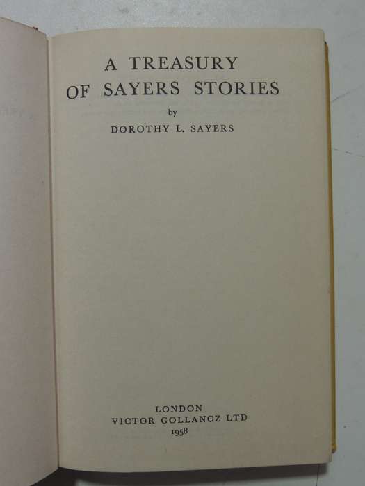 A Treasury Of Sayers Stories- Dorothy L. Sayers