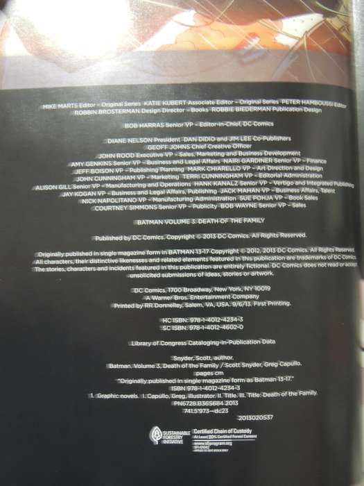 Batman Volume 3: Death Of The Family - Scott Snyder & Greg Capullo