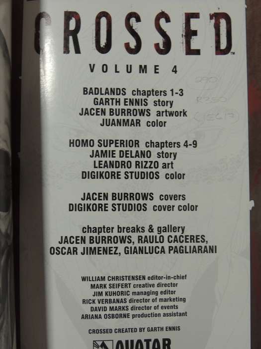 Crossed Vol 4: Crossed - Garth Ennis & Jacen Burrows