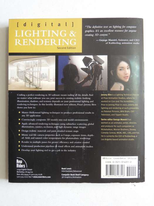 Digital Lighting & Rendering  - Jeremy Birn   2nd Edition