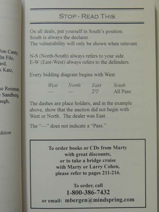 More Declarer Play the Bergen Way, How to Make More Contracts - Marty Bergen Inscribed