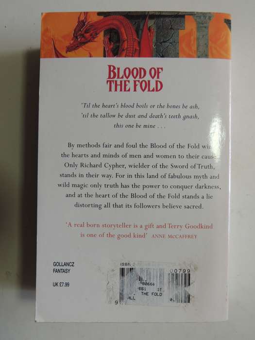 Blood Of The Fold - Sword Of Truth Book 3 - Terry Goodkind