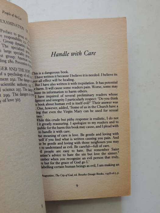 People Of The Lie: The Hope For Healing Human Evil- M. Scott Peck