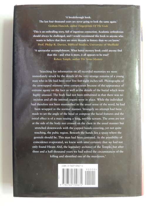 The Hiram Key: Pharaohs, Freemasons & Discovery Of Secret Scrolls Of JesusChristopher Knight, R L