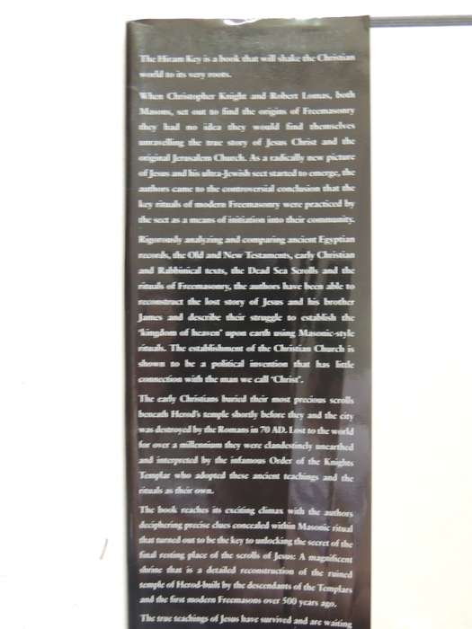 The Hiram Key: Pharaohs, Freemasons & Discovery Of Secret Scrolls Of JesusChristopher Knight, R L