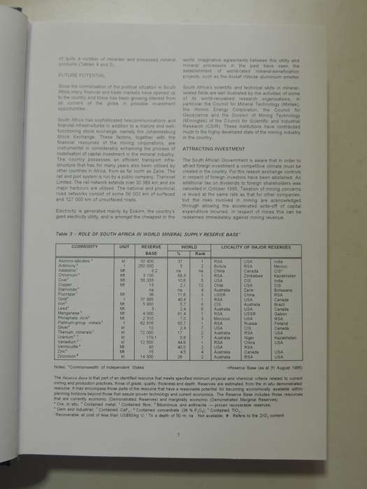 The Mineral Resources Of South Africa- ed. M.G.C. Wilson & C.R. Anhaeusser   6th Edition
