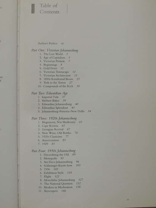 Johannesburg Style, Architecture & Society 1880's-1960s, Incl Wits Review Apr 2021 Vol 45 & .....