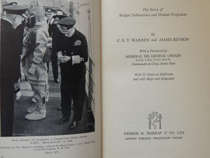 Above Us The Waves: The Story Of Midget Submarines An Human Torpedoes - C.E.T. Warren & James Benson
