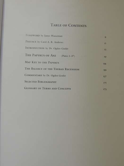 The Egyptian Book of the Dead, The Book of Going Forth by Day - Transl by Raymond Faulkner