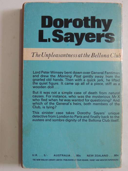 The Unpleasantness At The Bellona Club - Dorothy L. Sayers