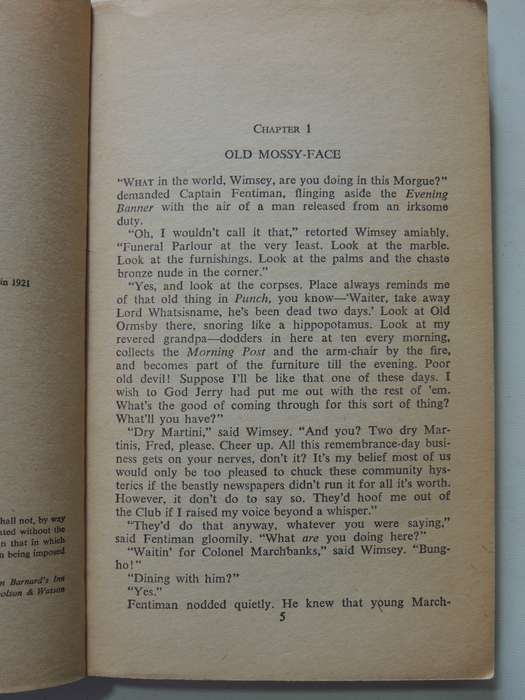 The Unpleasantness At The Bellona Club - Dorothy L. Sayers