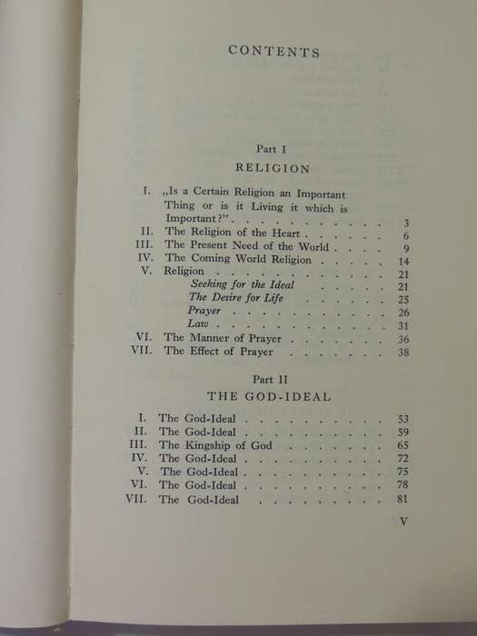 The Unity Of Religious Ideals - Hazrat Inayat Khan
