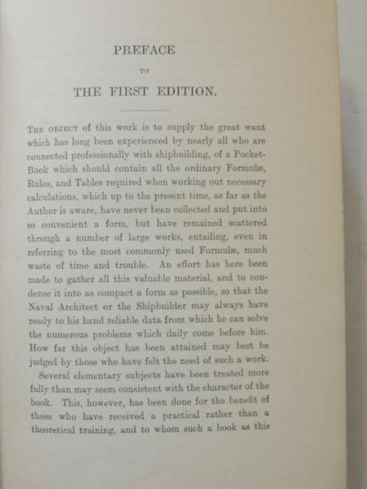 Mackrow's Naval Architect's Shipbuilder's Pocket Book: Formulae Rules And Tables For Marine Engineer