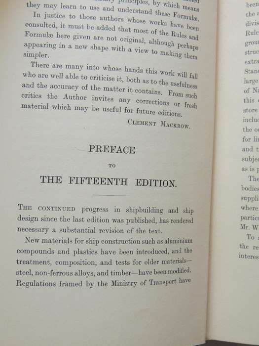 Mackrow's Naval Architect's Shipbuilder's Pocket Book: Formulae Rules And Tables For Marine Engineer