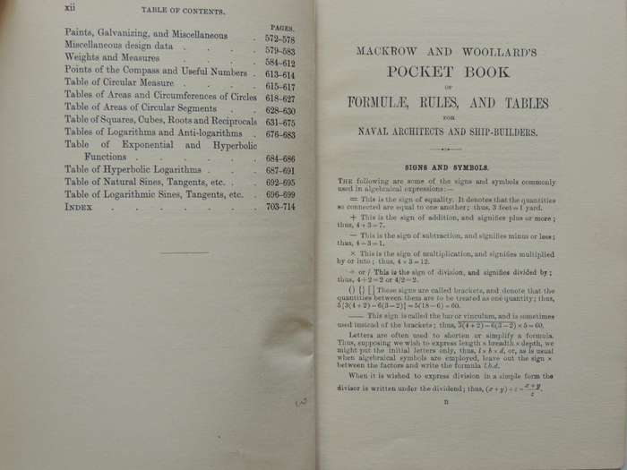 Mackrow's Naval Architect's Shipbuilder's Pocket Book: Formulae Rules And Tables For Marine Engineer