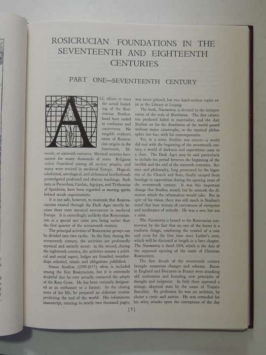 Codex Rosae Crucis D.O.M.A. - A Rare & Curious Manuscript of Rosicrucian Interest - Manly P Hall