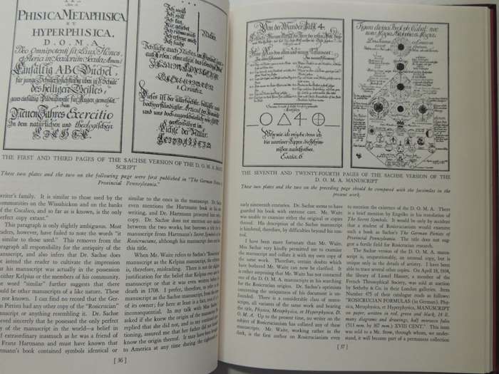 Codex Rosae Crucis D.O.M.A. - A Rare & Curious Manuscript of Rosicrucian Interest - Manly P Hall