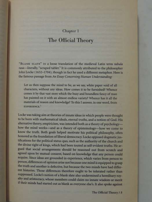 The Blank Slate- Stephen Pinker