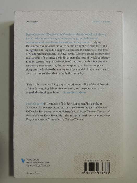 The Politics Of Time: Modernity & Avant-Garde - Peter Osbourne