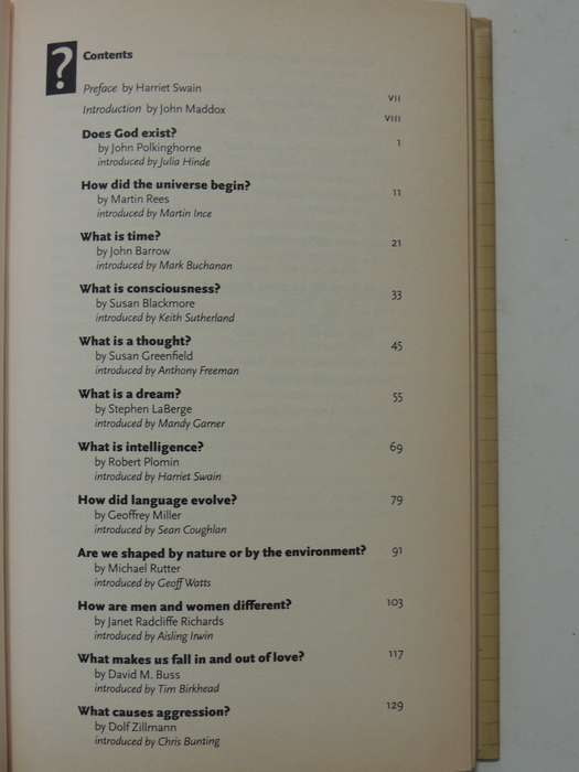 Big Questions In Science - ed Harriet Swain