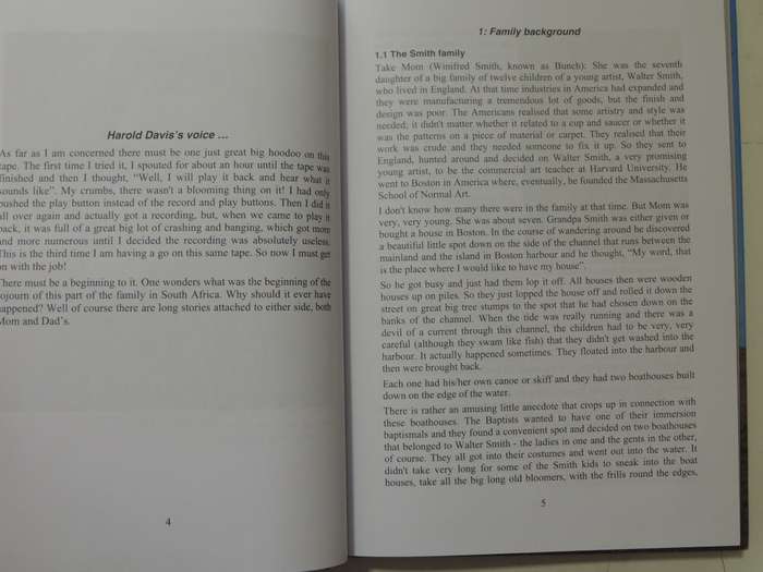 Memoirs Of A Transkei Trading Family - Harold & Grant Delacour Davis