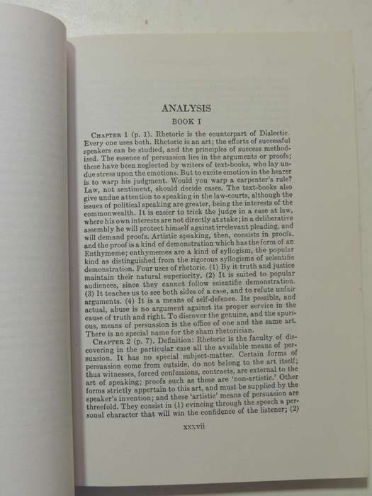 The Rhetoric Of Aristotle - Lane Cooper