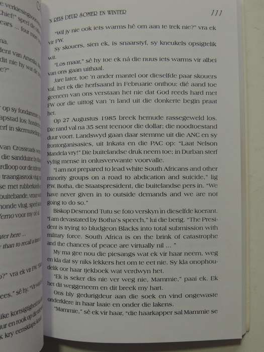 Marike: 'N Reis Deur Somer En Winter- Marike De Klerk   Oorvertel Deur Maretha Maartens  INSCRIBED