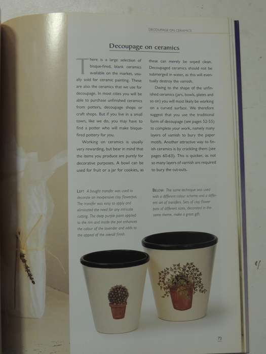 Decoupage: A Practical Step-By-StepGuide - Tracy Boomer & Deborah Morbin