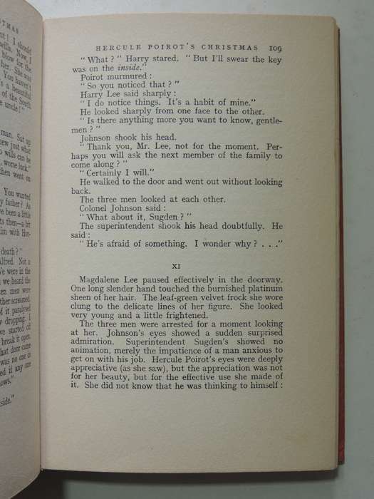 Hercule Poirot's Christmas - Agatha Christie   First Edition 1939 No D/J