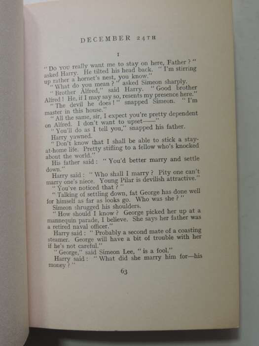 Hercule Poirot's Christmas - Agatha Christie   First Edition 1939 No D/J
