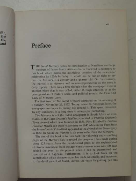 For The Love Of Natal: The Life And Times Of The Natal Mercury 1852-1977 - Terry Wilks