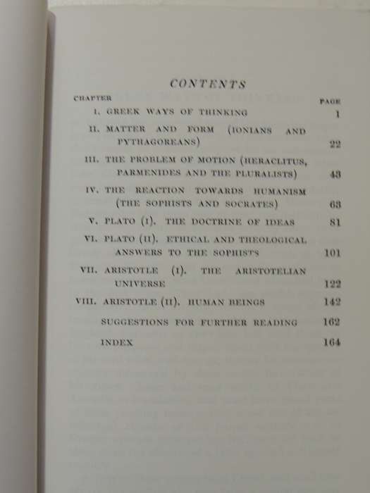 The Greek Philosophers From Thales To Aristotle - W.K.C. Guthrie