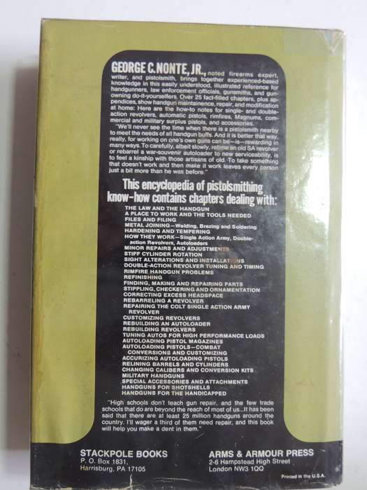 Pistolsmithing - George C Nonte, JR